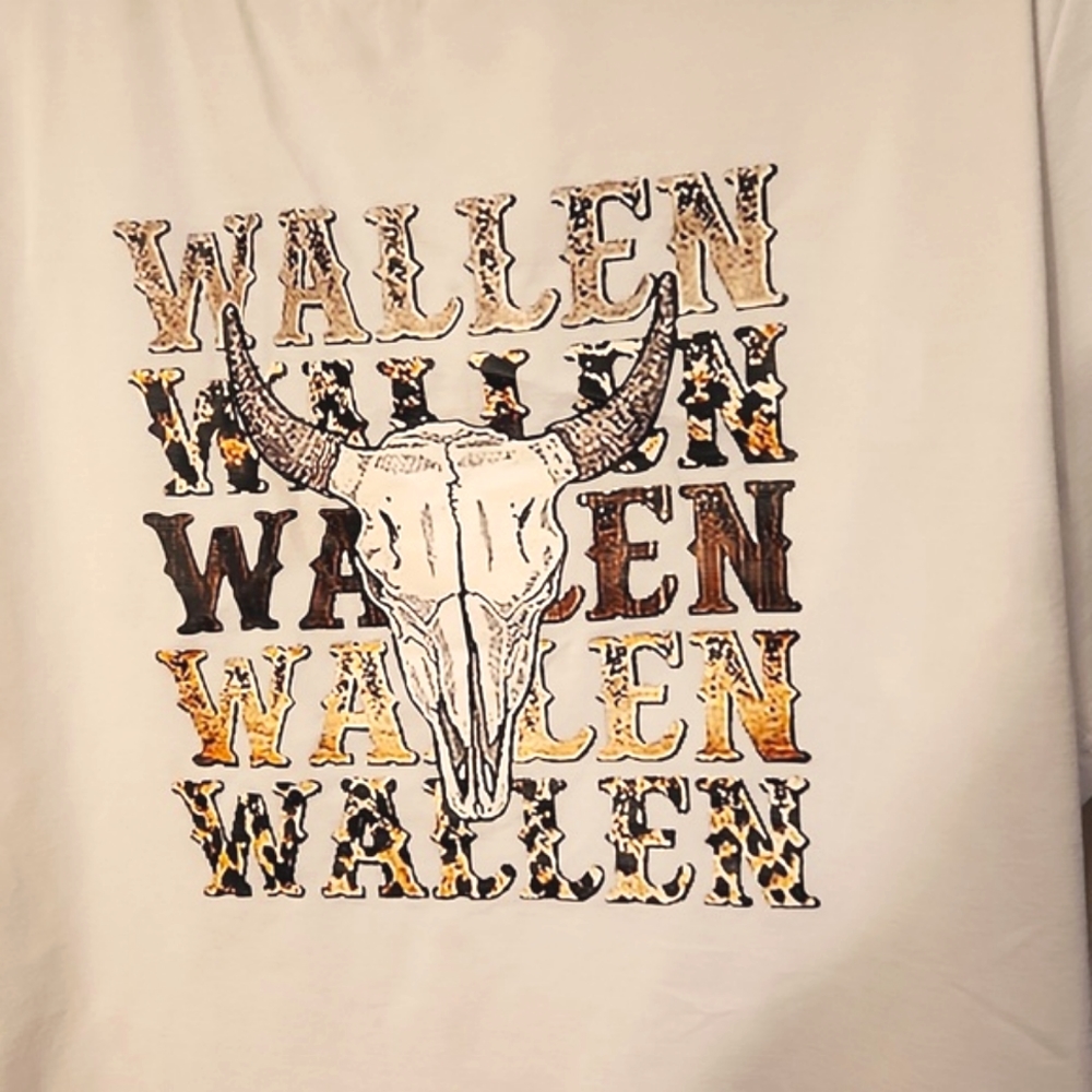 White Wallen County Cowboy Fall Skull T-shirt 3x
